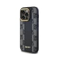 Miniatyrbild 2 av 6: DKNY Rutig Cuir Mono Mönster MagSafe - Fodral för iPhone 13 Pro (Svart)