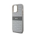 Miniatyrbild 6 av 6: DKNY Leather Mono Stripe &amp; Metal Logo - iPhone 14 Pro Fodral (beige)