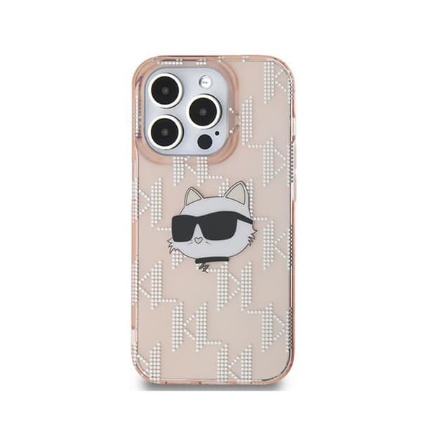 Mobilskal - Karl Lagerfeld - Choupette - iPhone 13 Pro Max - Rosa - Lyxig - Mjuk