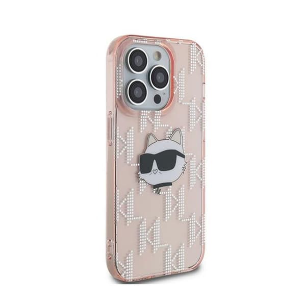 Mobilskal - Karl Lagerfeld - Choupette - iPhone 13 Pro Max - Rosa - Lyxig - Mjuk