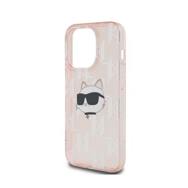 Mobilskal - Karl Lagerfeld - Choupette - iPhone 13 Pro Max - Rosa - Lyxig - Mjuk