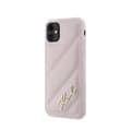 Miniatyrbild 2 av 6: Telefonfodral - Karl Lagerfeld - iPhone 11 - Rosa - Ekologiskt läder - Vadderad