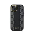 Miniatyrbild 3 av 6: DKNY Cuir med rutigt mono-mönster MagSafe - Fodral för iPhone 15 Plus / 14 Plus (Svart)