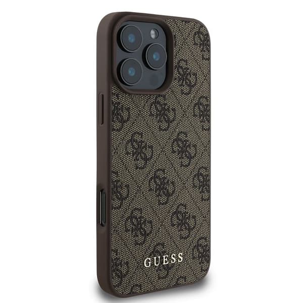 Coque för iPhone 16 Pro - Guess Hardcase 4G Classic (GUHCP16LG4GFGR) - Svart