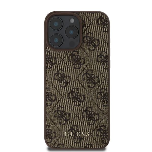 Coque för iPhone 16 Pro - Guess Hardcase 4G Classic (GUHCP16LG4GFGR) - Svart