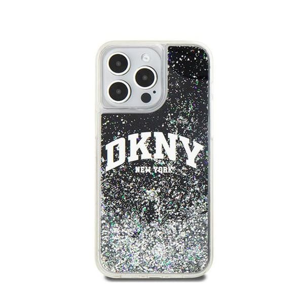 DKNY Liquid Glitter Big Logo - Fodral för iPhone 13 Pro Max (svart)