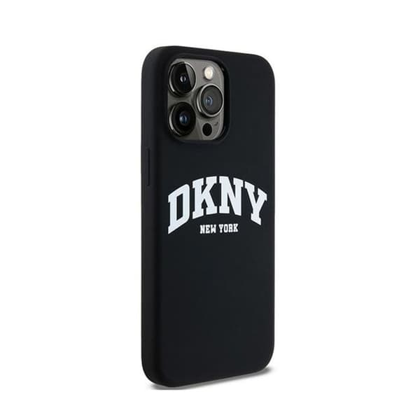 DKNY Liquid Silicone White Logo Print MagSafe - Fodral för iPhone 14 Pro Max (svart)