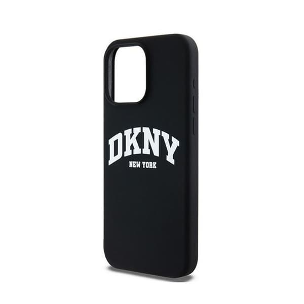 DKNY Liquid Silicone White Logo Print MagSafe - Fodral för iPhone 14 Pro Max (svart)