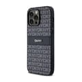 Miniatyrbild 2 av 6: DKNY Leather Mono Stripe &amp; Metal Logo - Fodral för iPhone 14 Pro Max (svart)