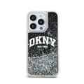 Miniatyrbild 3 av 6: DKNY Liquid Glitter Big Logo - Fodral för iPhone 15 Pro (svart)