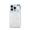 Miniatyrbild 3 av 6: DKNY Liquid Glitter Multilogo - Fodral för iPhone 15 Pro (Vit)