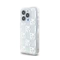 Miniatyrbild 2 av 6: DKNY Liquid Glitter Multilogo - Fodral för iPhone 15 Pro (Vit)