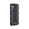 Miniatyrbild 4 av 6: DKNY Rutigt läder Mono Pattern MagSafe - Fodral till Samsung Galaxy S24 (svart)