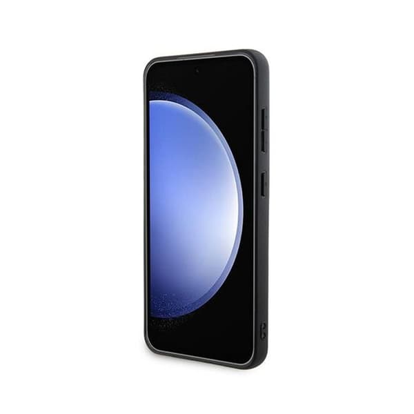 DKNY Rutigt läder Mono Pattern MagSafe - Fodral till Samsung Galaxy S24 (svart)