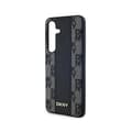 Miniatyrbild 6 av 6: DKNY Rutigt läder Mono Pattern MagSafe - Fodral till Samsung Galaxy S24 (svart)