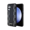 Miniatyrbild 1 av 6: DKNY Rutigt läder Mono Pattern MagSafe - Fodral till Samsung Galaxy S24 (svart)