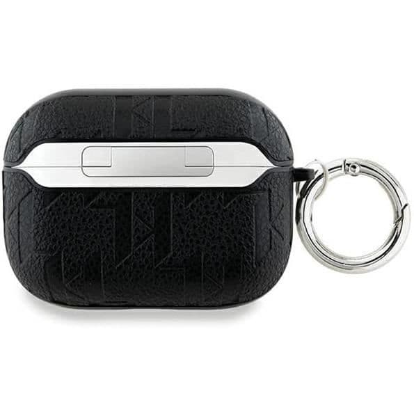 Coque AirPods Pro 2 - Karl Lagerfeld - Choupette Monogram - Ekoleder - Svart - Semi-stiv