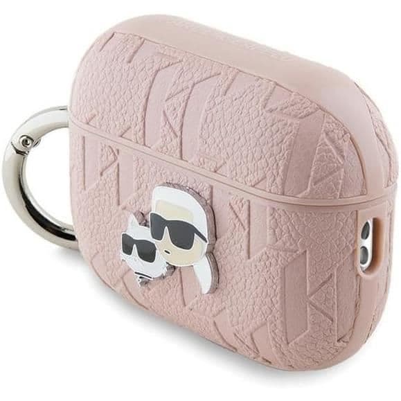 Coque AirPods Pro 2 - Karl Lagerfeld - Karl & Choupette - Ekoskinn - Rosa - Semi-rigid