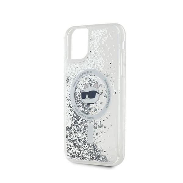 Telefonfodral - Karl Lagerfeld - Choupette - iPhone 11 - Transparent - MagSafe - Flexibelt
