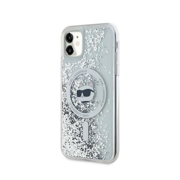 Telefonfodral - Karl Lagerfeld - Choupette - iPhone 11 - Transparent - MagSafe - Flexibelt