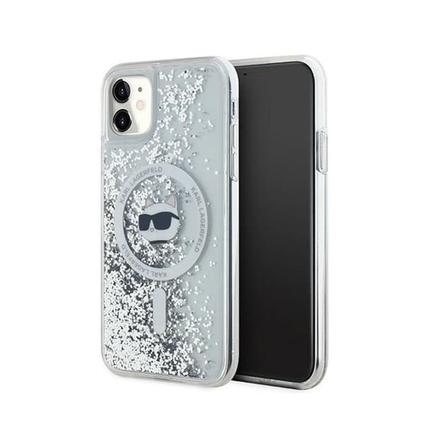 Telefonfodral - Karl Lagerfeld - Choupette - iPhone 11 - Transparent - MagSafe - Flexibelt
