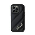 Miniatyrbild 2 av 6: Karl Lagerfeld Diagonal Quilted Script - Skal för iPhone 14 Pro (Svart)