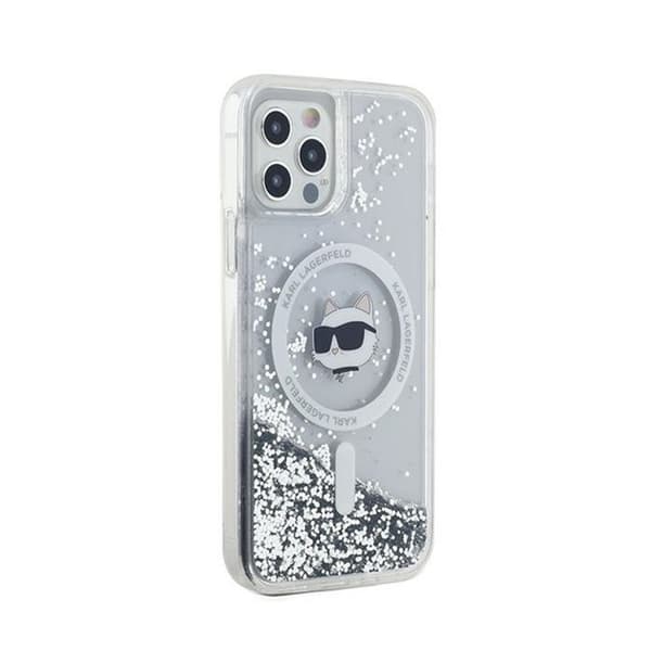 Telefonfodral - Karl Lagerfeld - Choupette - iPhone 12 / 12 Pro - Transparent - MagSafe