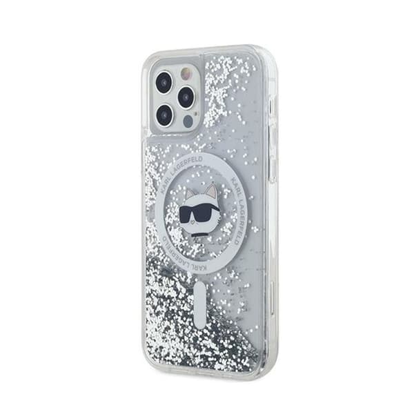 Telefonfodral - Karl Lagerfeld - Choupette - iPhone 12 / 12 Pro - Transparent - MagSafe