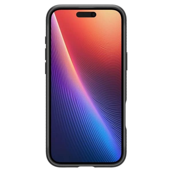Skyddshölje - Spigen - iPhone 16 Plus - Matt svart - Semi-styv - Elegant