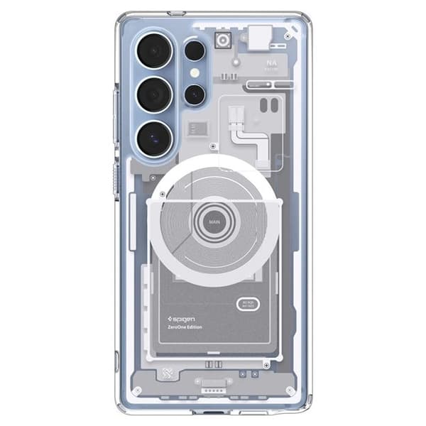 Coque Spigen Ultra Hybrid MagSafe för Samsung Galaxy S25 Ultra (Zero One White)