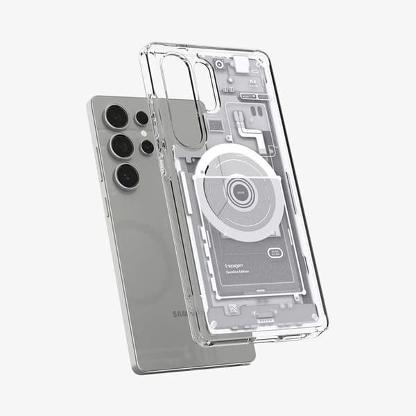 Coque Spigen Ultra Hybrid MagSafe för Samsung Galaxy S25 Ultra (Zero One White)