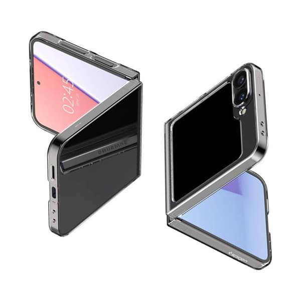 Skyddshölje - SPIGEN - Galaxy Z Flip6 - Kristallklar - Semi-stel - Elegant