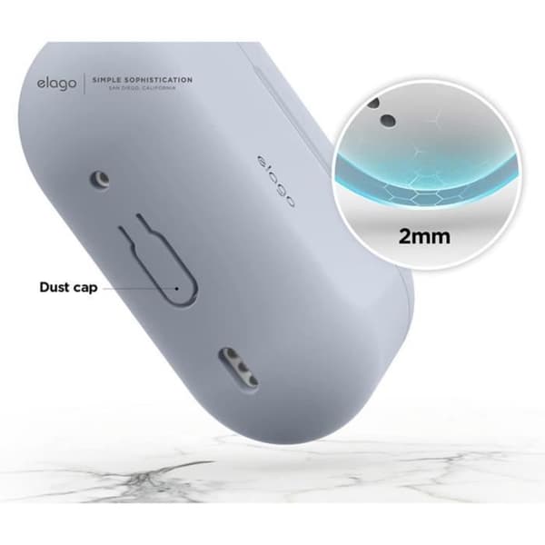 Siliconbasetui Elago för AirPods Pro 2 ljusblå
