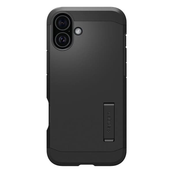 Skyddsfodral - Spigen - iPhone 16 - Svart - Semi-stumt - Elegant
