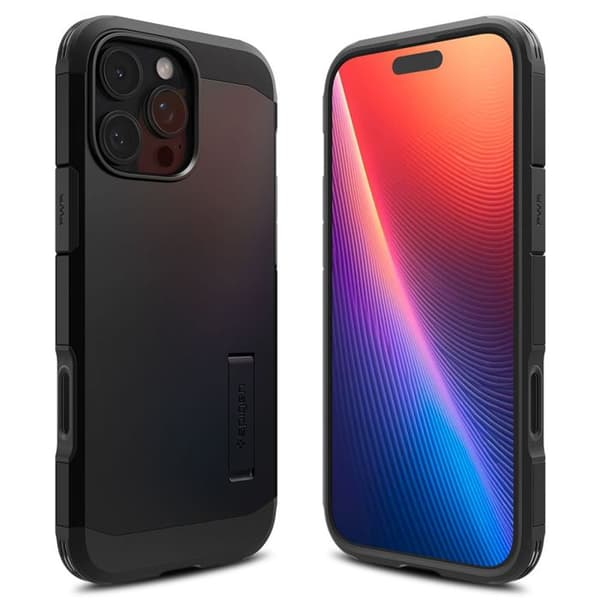 Coque för iPhone 16 Pro Max - Spigen Tough Armor T MagSafe - Svart