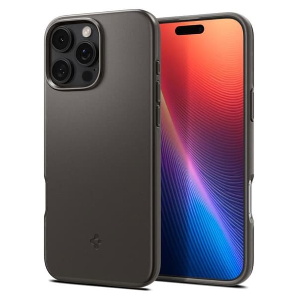 Coque för iPhone 16 Pro Max Thin Fit MagSafe - Spigen - Gunmetal