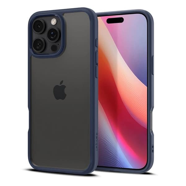 Skyddsskal - Spigen - iPhone 16 Pro Max - Semi-hård - Marinblå - Elegant