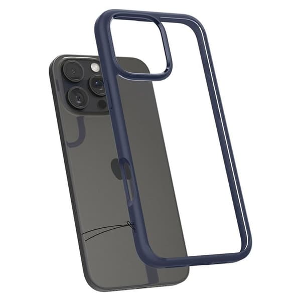 Skyddsskal - Spigen - iPhone 16 Pro Max - Semi-hård - Marinblå - Elegant