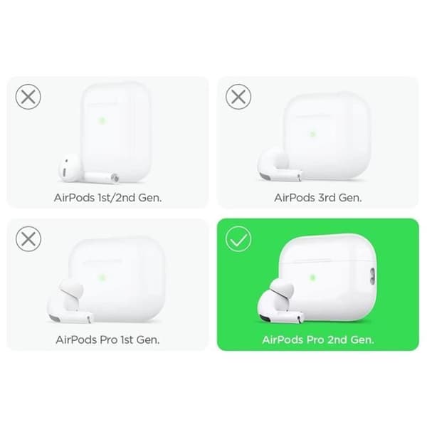 Siliconefodral - Elago - AirPods Pro 2 - Svart - Mjuk - Slät