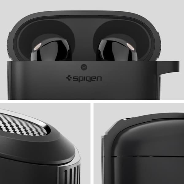 Hölster - SPIGEN - WF-1000XM5 2023 - Matt Svart - Dämpa stötar - Motstår repor