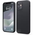 Miniatyrbild 1 av 4: Coque en silicone liquide - ELAGO - iPhone 12 / 12 Pro - Protection antichoc - Finition mate - Noir