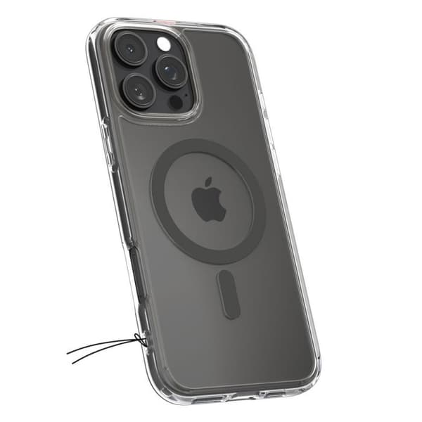 Skyddsskals - Spigen - iPhone 16 Pro Max - Grafit - Semi-styv - Elegant