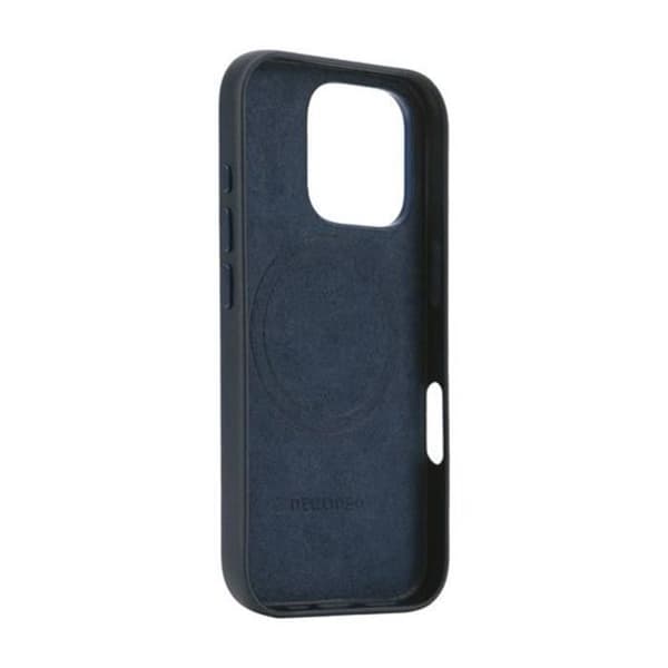 Fodral till iPhone 16 Pro Stötsäkert Läder Kompatibel MagSafe Decoded Blue