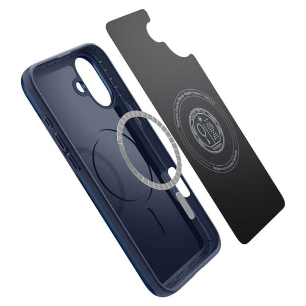 Coque för iPhone 16 - Spigen Thin Fit MagSafe - Navy Blå