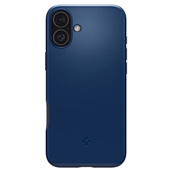 Coque för iPhone 16 - Spigen Thin Fit MagSafe - Navy Blå