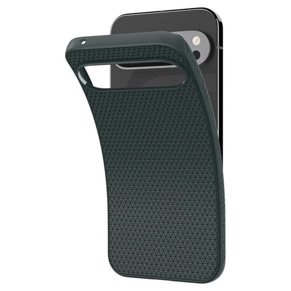 Skyddsfodral - Spigen - Google Pixel 9 Pro XL - Abyssgrön - Halvstyv - Elegant