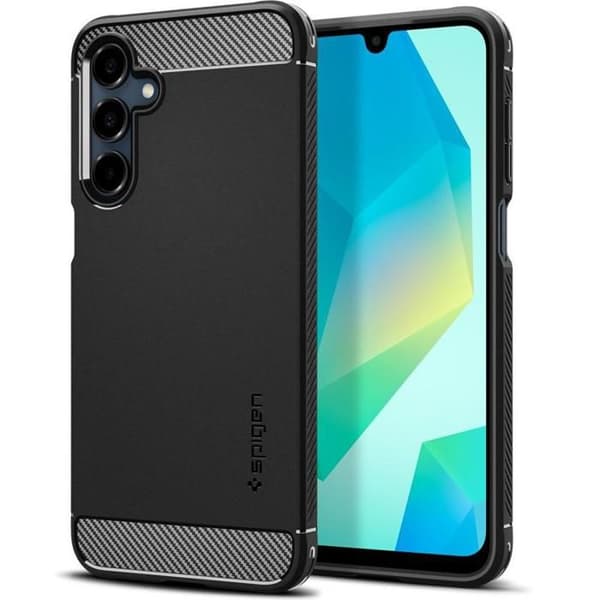 Skyddsfodral för Samsung Galaxy A16 4G / A16 5G - Spigen Rugged Armor - Svart