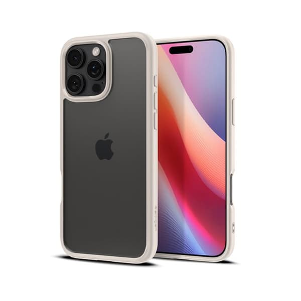Skyddshölje - Spigen - iPhone 16 Pro Max - Halvstyv - Natural Titanium - Elegant