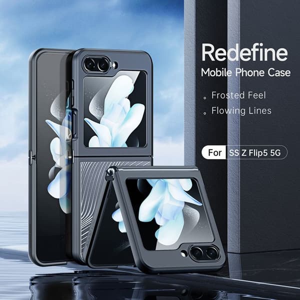 Skydd för Samsung Galaxy Z Flip5 - Dux Ducis Aimo-serie - Svart