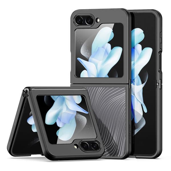 Skydd för Samsung Galaxy Z Flip5 - Dux Ducis Aimo-serie - Svart